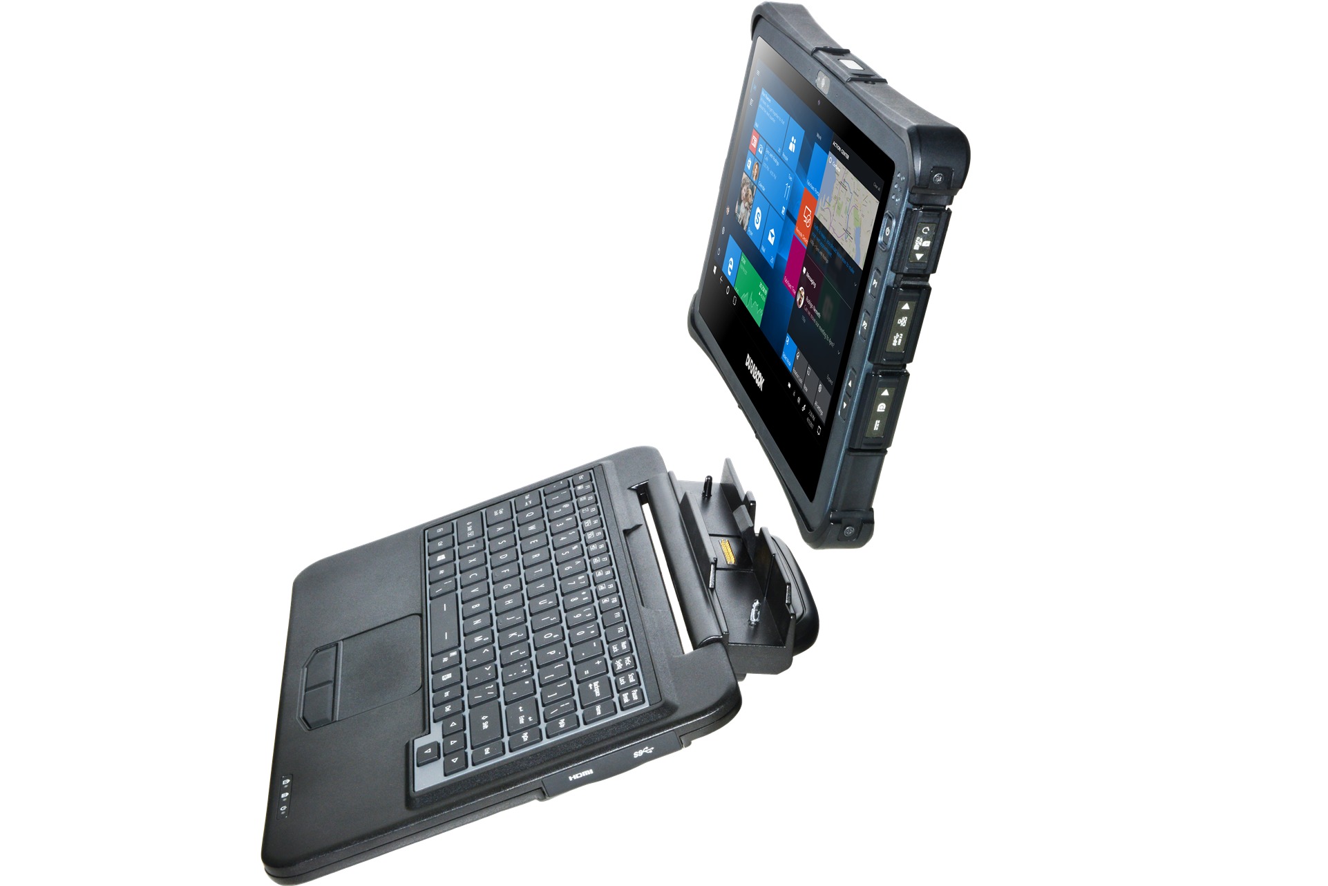 Detachable membrane backlit keyboard