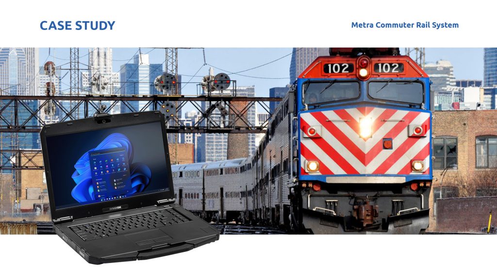 With trains running nearly 24/7, Metra digital devices are subjected to heavy vibrations, extreme temperatures, and weather conditions that range from bright sun to rain, snow, ice, wind it demands devices that hold up and can keep rolling along.