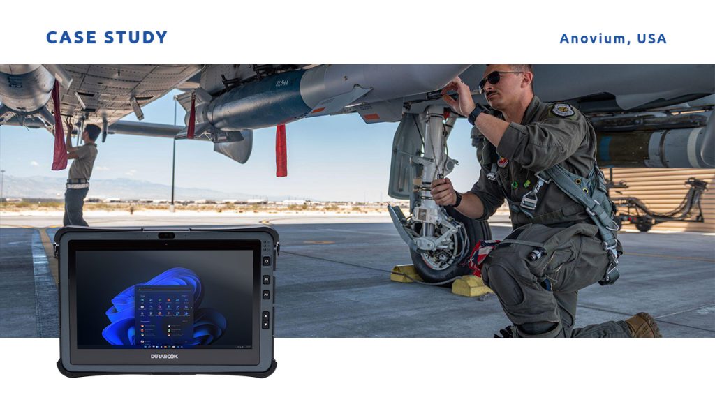 With Anovium, Durabook delivered rugged U11 tablets to the Air Force, creating a secure, unified solution that streamlined field scannin